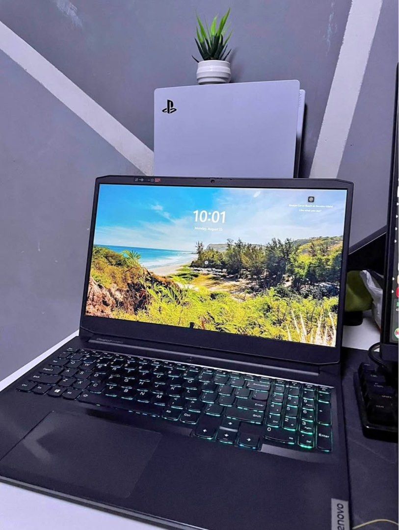 Gaming Laptop Lenovo Ideapad RTX (Category: Laptops & Notebooks) located in Marikina City. Submitted by mykonos944 (Listing ID 1389141829, Image 2). Description: Negotiable Lenovo IdeaPad Gaming 3 15|HU6 ¡5-11300H RTX 3050 Ti 165HZ 16gb ram (upgraded) bought October 2021 personal unit for gaming 98% batt health 512 gb SSD All ports working Windows 11 OS Charger Included No BOX No Bag Personal Warranty 1 Week.