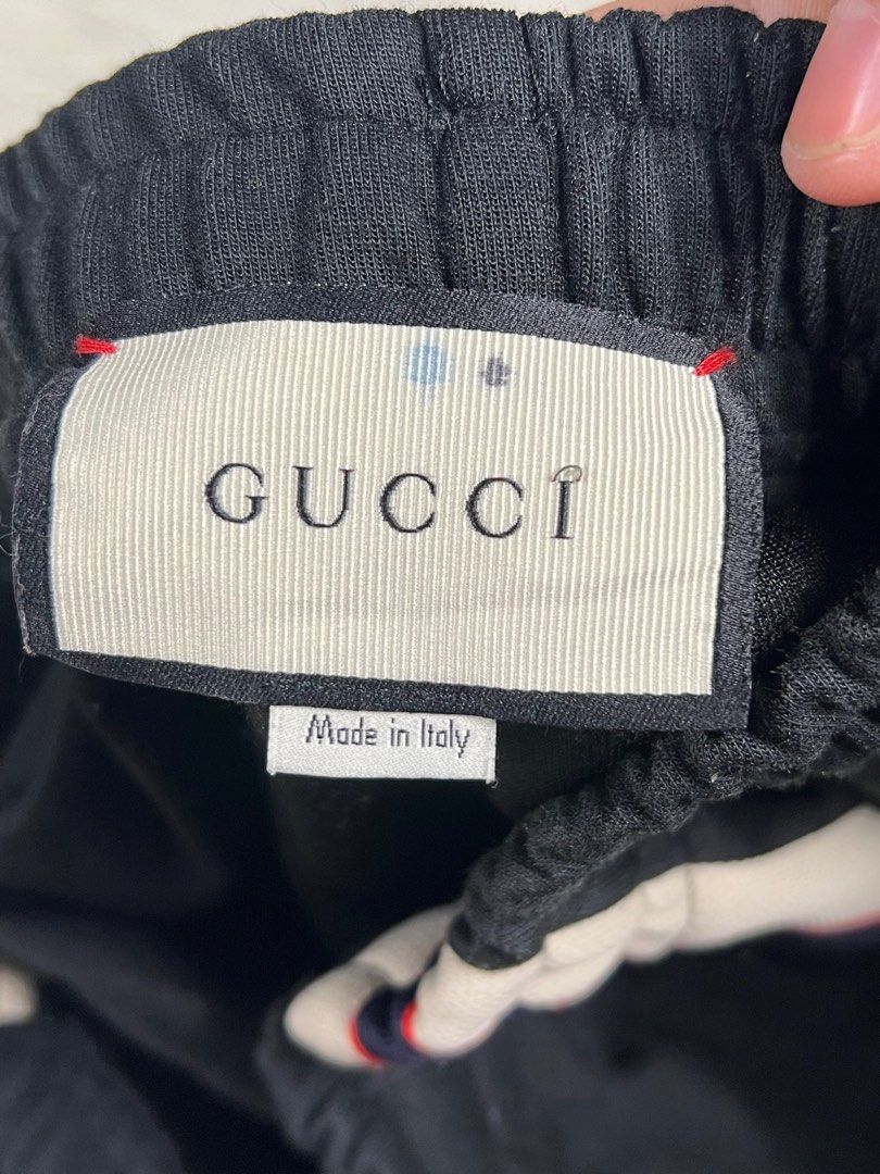 Gucci Technical Jogger Pants (Category: Joggers) located in Dipolog. Submitted by curateddeep (Listing ID 1389139187, Image 3). Description: Gucci Technical Jogger Pants Medium on Tag Fit to Large Dimes: 32-34 waistline Authentic Issue: Missing 1 Cord End .