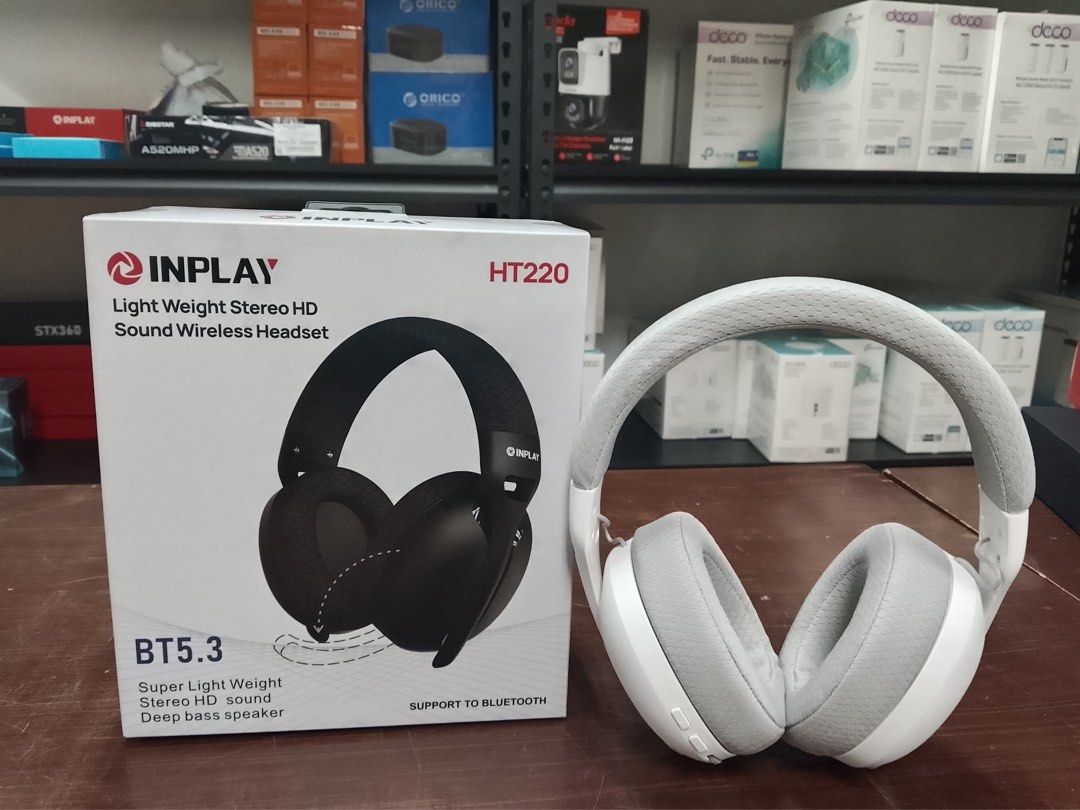 Inplay HT220 White Wireless Bluetooth Headset With Mic Over-Ear (Category: Headphones & Headsets) located in Pasig City. Submitted by techubstoreandaccessories (Listing ID 1389180531, Image 1). Description: Inplay HT220 White Wireless Bluetooth Headset With Mic Over-Ear Ready for Pick Up / Delivery ‼️ 📌 DETAILS: ✅Actual Picture Posted. ✅BRAND NEW & ORIGINAL. ✅7 Days Replacement for Factory Defects and 1year Warranty. (Terms and conditions apply)