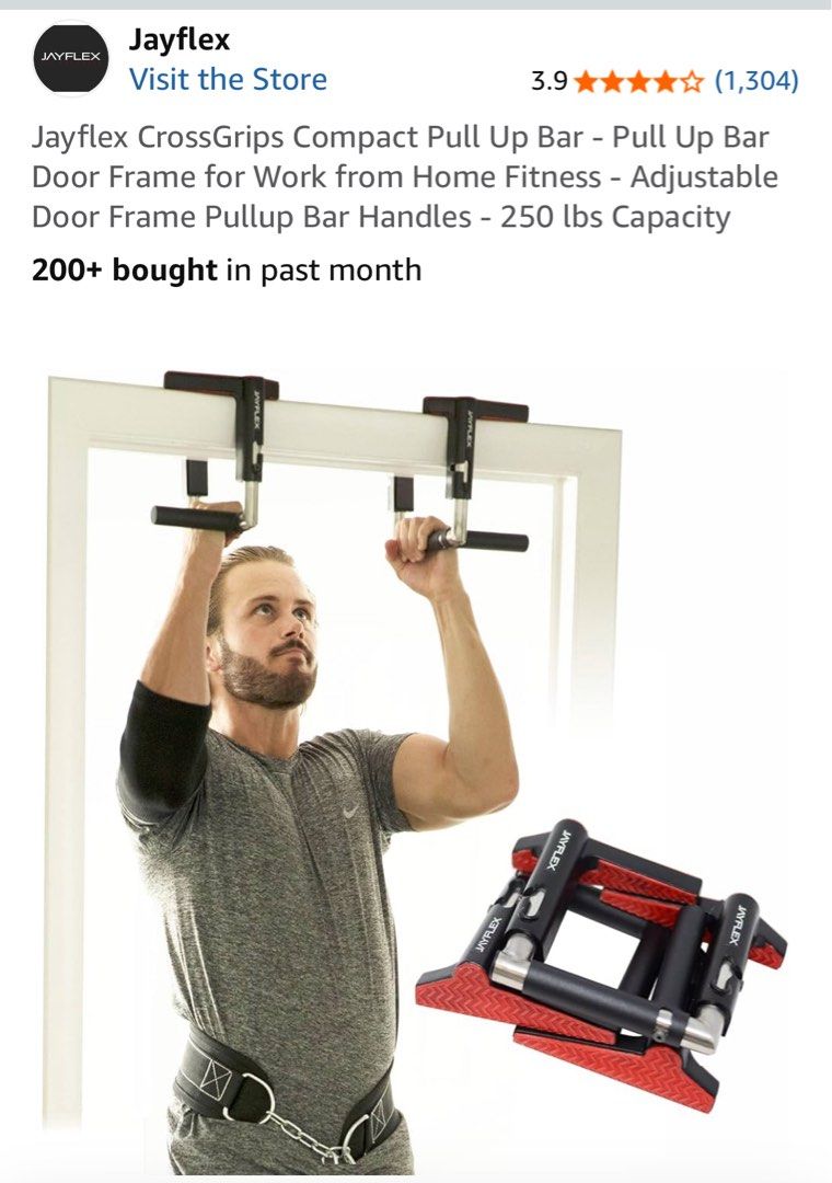 JAYFLEX compact pull up bars （分類：運動與健身 - 拉伸配件）位於 Hong Kong。 由 bab89 提交（商品編號 1389253503，圖片 2）。簡介： Was a gift for my son who’s very much into fitness but they don’t fit on any of my doorframes (as I have none) so we can’t use it. 。