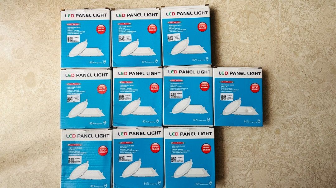 LED panel light (Category: Lighting) located in Singapore. Submitted by alpaca_land (Listing ID 1389124166, Image 1). Description: 🔥 LED Panel Lights Clearance – Brand New! 🔥 100% brand new, never used Bought at SGD 6.50 each, now letting go at only SGD 3 each Energy-saving Grade A, 6W, square shape, white color Suitable for office or home use Total: 10 pieces for only SGD 28 (bundle deal) ⚡ Reason for selling: Wrong size, doesn’t fit my wall..