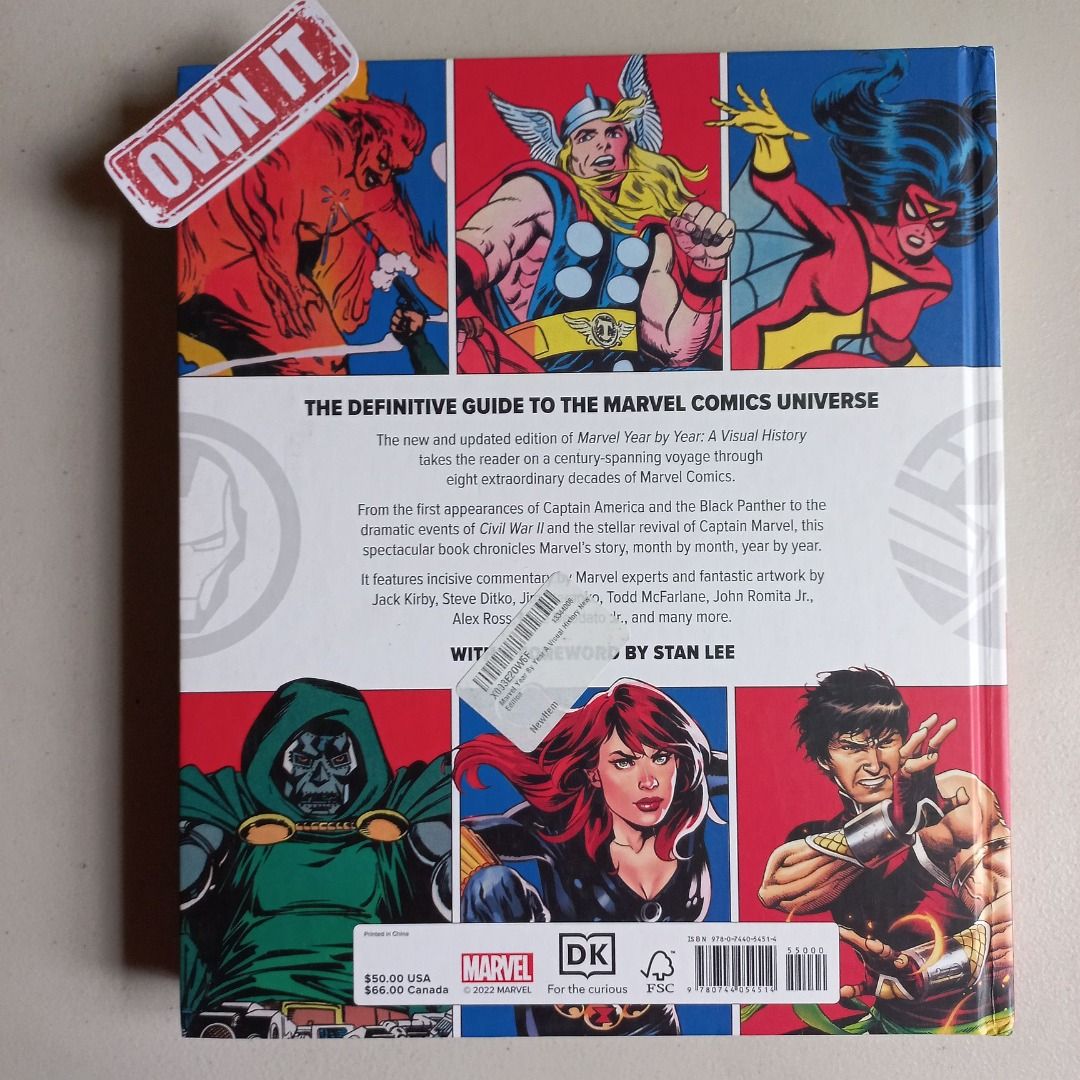 Marvel Year By Year A Visual History New Edition (Category: Comics & Manga) located in Imus. Submitted by ownitrightnow (Listing ID 1389266323, Image 2). Description: Marvel Year By Year A Visual History New Edition by Tom DeFalco, Peter Sanderson, Tom Brevoort, Matthew K. Manning, Stephen Wiacek HARDCOVER Deep dive into the full story of Marvel Comics in a single, beautifully illustrated volume. Created in full collaboration with Marvel, this fa