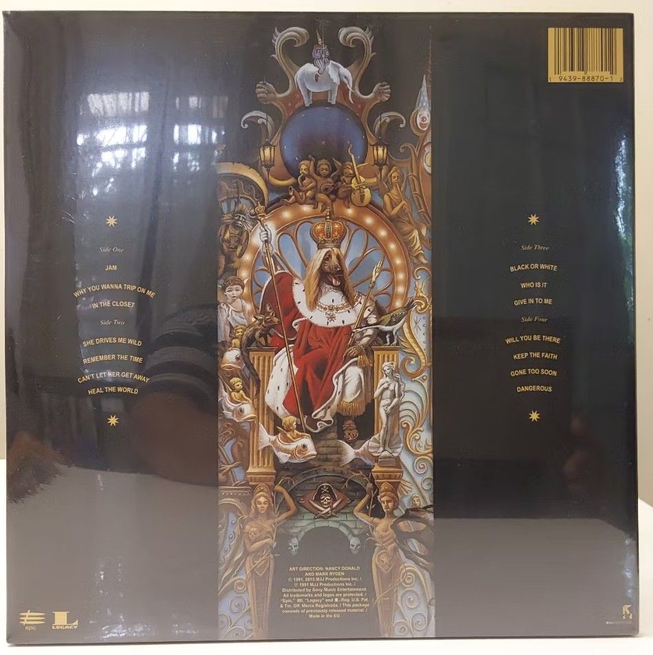 Michael Jackson dangerous 2LP (Category: Vinyls) located in Manila. Submitted by jhenaloymerchandise (Listing ID 1389151864, Image 2). Description: Michael Jackson dangerous 2LP brand new sealed.
