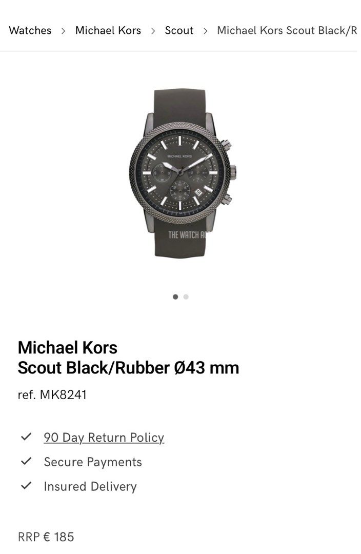 Michael Kors Men’s Watch | MK8241 (Category: Men's Watches) located in Quezon City. Submitted by base7 (Listing ID 1389294482, Image 3). Description: SRP: Php 12,000.