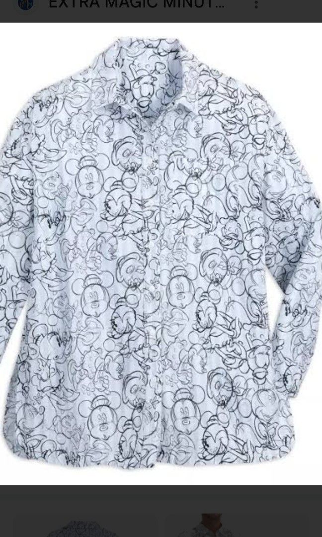 Mickey special ed Sketch Art button down gor women (Category: Shirts) located in Manila. Submitted by deshenyo (Listing ID 1389292434, Image 1). Description: Mickey Mouse Sketch Art special Collection from Disney store. Large Mickey and Minnie Sketch Art button down shirt for women. Used once for show.