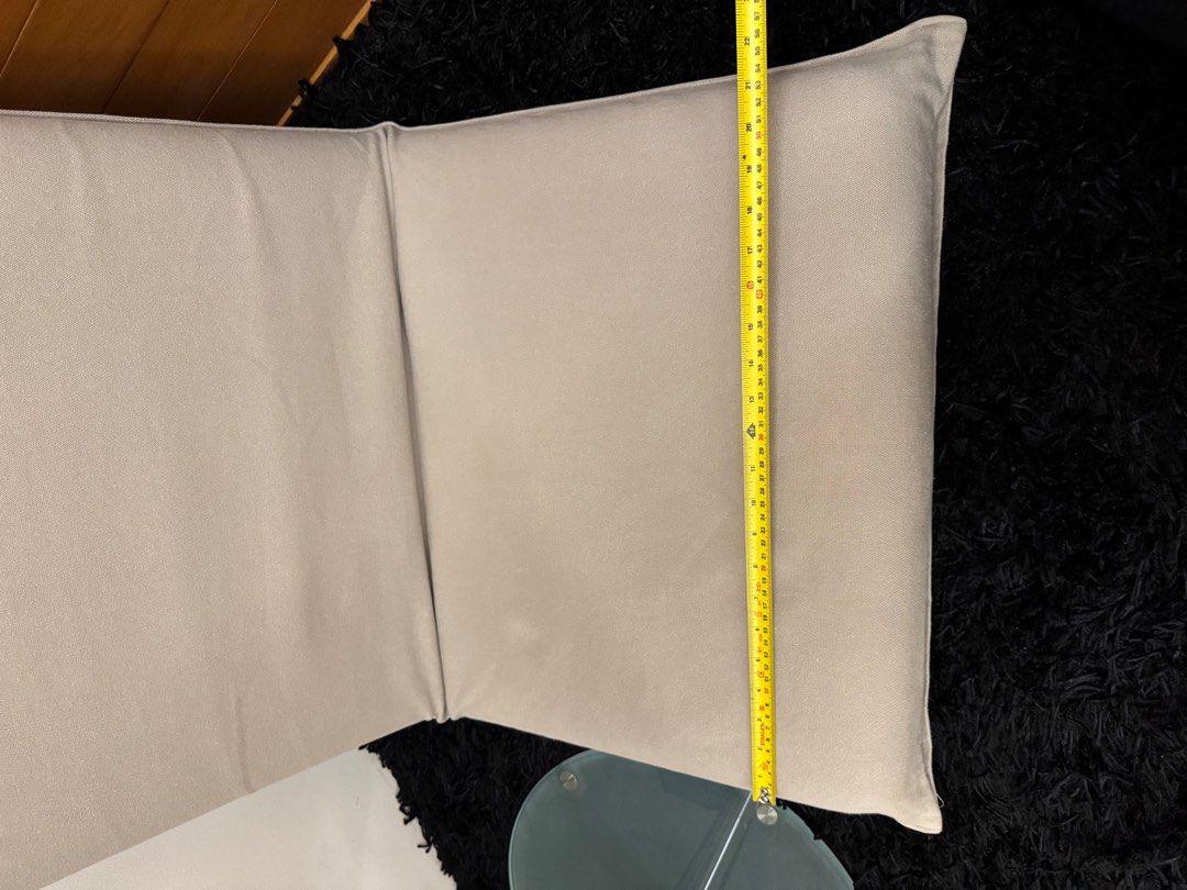 MUJI CUSHION SOFA W COVER (Category: Chairs) located in Quezon City. Submitted by xlgkx (Listing ID 1389236618, Image 3). Description: Perfect condition Rfs: moving Has a reclining feature (can be fully flat) so it’s compact Measurements in pic .