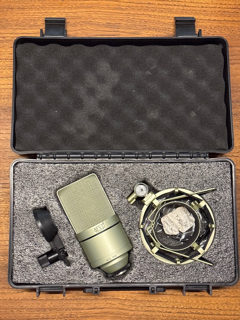 MXL 990 Condenser Microphone with Shock Mount, Audio, Microphones on ...