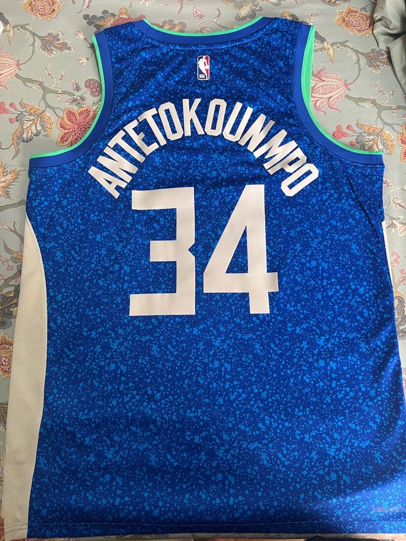 NBA ANTETOKOUNMPO JERSEY (Category: Activewear) located in Manila. Submitted by excess_stuff (Listing ID 1389146228, Image 2). Description: Bought from NBA Store.