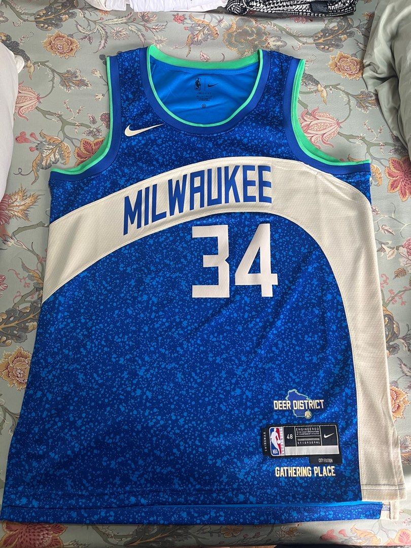 NBA ANTETOKOUNMPO JERSEY (Category: Activewear) located in Manila. Submitted by excess_stuff (Listing ID 1389146228, Image 1). Description: Bought from NBA Store.
