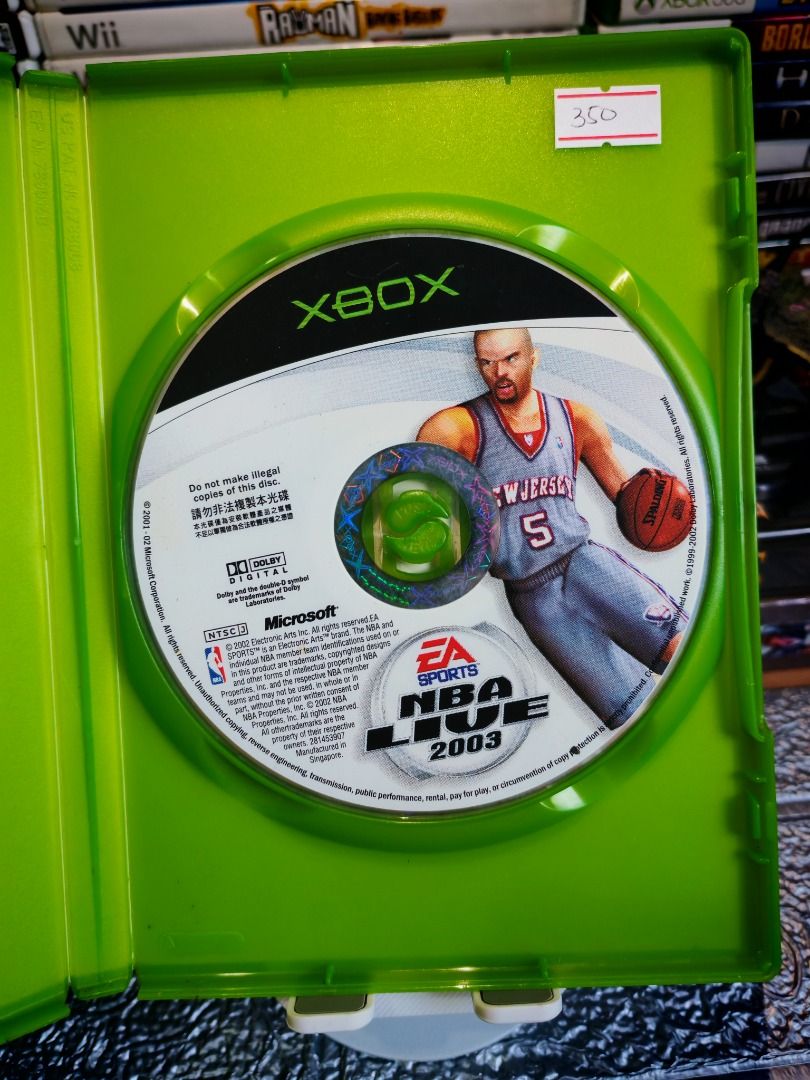 NBA LIVE 2003 XBOX (Category: Xbox) located in Santa Rosa. Submitted by tristanmunoz (Listing ID 1389180727, Image 2). Description: FOR SALE!!! Php 850 NBA LIVE 2003 XBOX EA NTSC-J 100% Authentic Tested working condition RARE, COLLECTORS ITEM Can do video calls Warranty: 24 hours testing warranty, will do change/return if item are proven damaged (will be void if defect is caused by accident, misuse, negligence, including tampering). Return delive