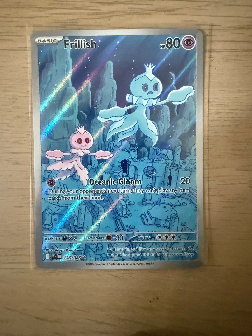 frillish pokemon card Frillish Illustration Rare White Flare 126/086, NM Pokemon Card main image 0
