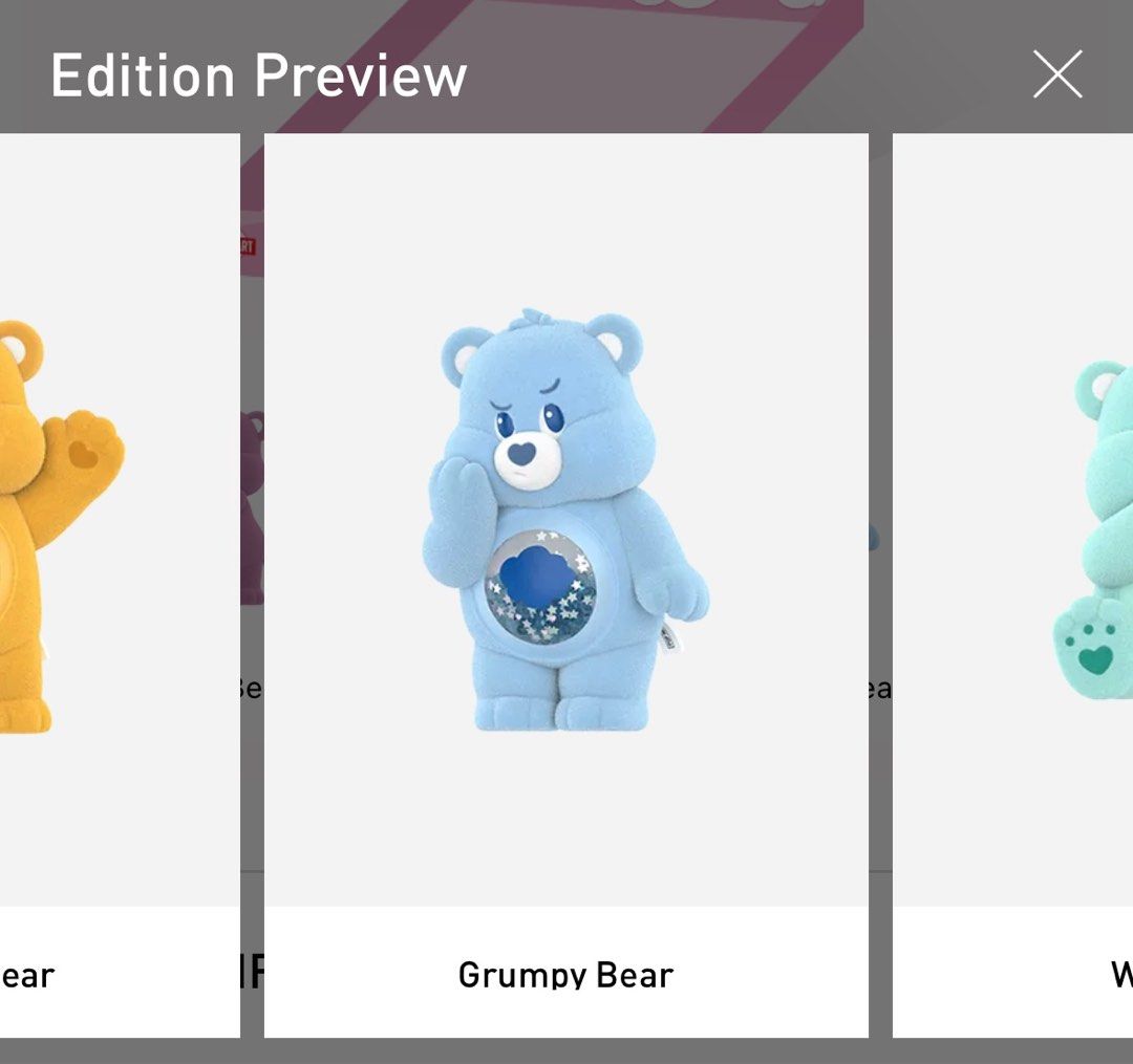Grumpy Bear - Pop Mart Care Bears Colorful Hugs Blind Box, Hobbies