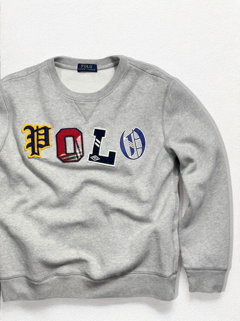 Ralph Lauren spellout sweatshirt (Category: Coats, Jackets and Outerwear) located in Cebu City. Submitted by stylehub_ (Listing ID 1389282030, Image 3). Description: Ralph L a ù r n | spellout sweatshirt M womens Width: 20 Length: 24.5 Condition: excellent Color rate: 9.8/10 .