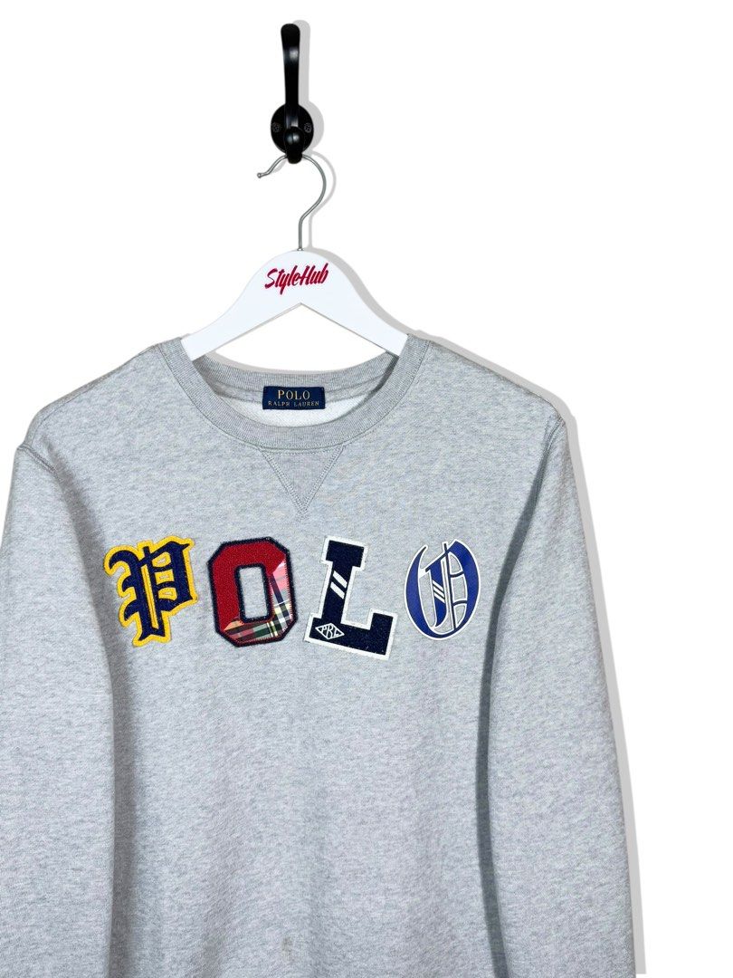 Ralph Lauren spellout sweatshirt (Category: Coats, Jackets and Outerwear) located in Cebu City. Submitted by stylehub_ (Listing ID 1389282030, Image 2). Description: Ralph L a ù r n | spellout sweatshirt M womens Width: 20 Length: 24.5 Condition: excellent Color rate: 9.8/10 .