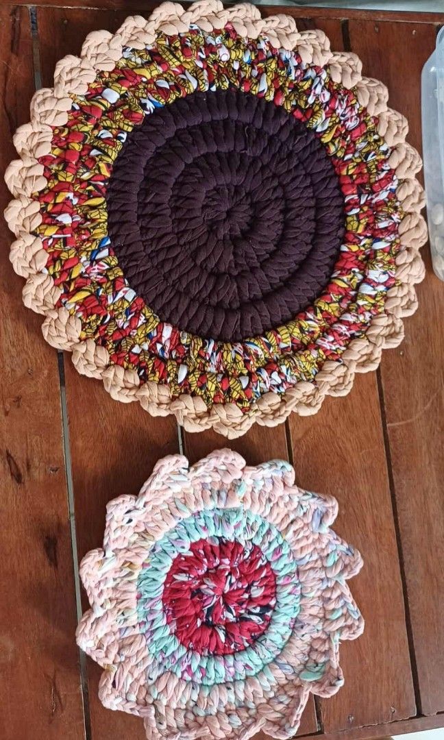 Round Rags Crochet (Category: Cleaning Tools & Supplies) located in Quezon City. Submitted by biblionatic (Listing ID 1389123938, Image 1). Description: Small Round Crochet Rags = 3pcs for 120 Big Round Crochet Rags = 1 pc for 60.