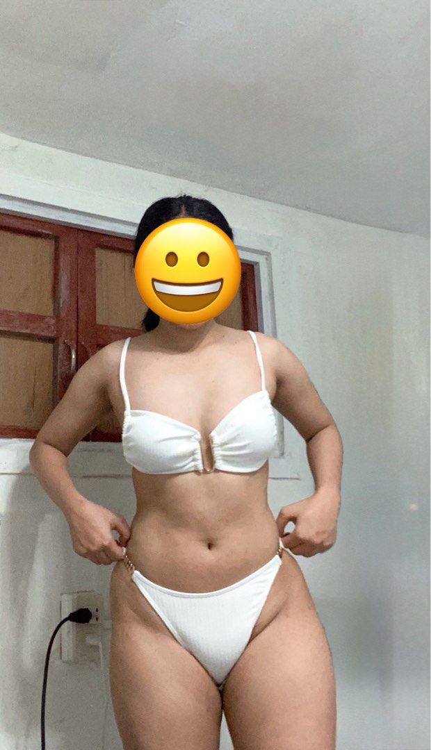 Shein Swimsuit White (Category: Bikinis & Swimsuits) located in Manila. Submitted by tinyarchive (Listing ID 1389273977, Image 1). Description: Used once.