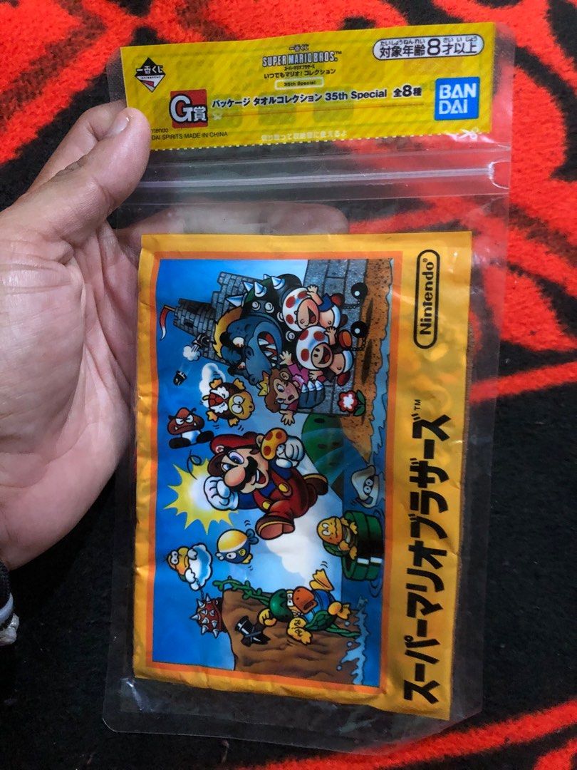 Super Mario Bros hand towel (Category: Towels, Napkins & Holders) located in Quezon City. Submitted by markgolveo (Listing ID 1389222437, Image 2). Description: Super Mario Bros hand towel.