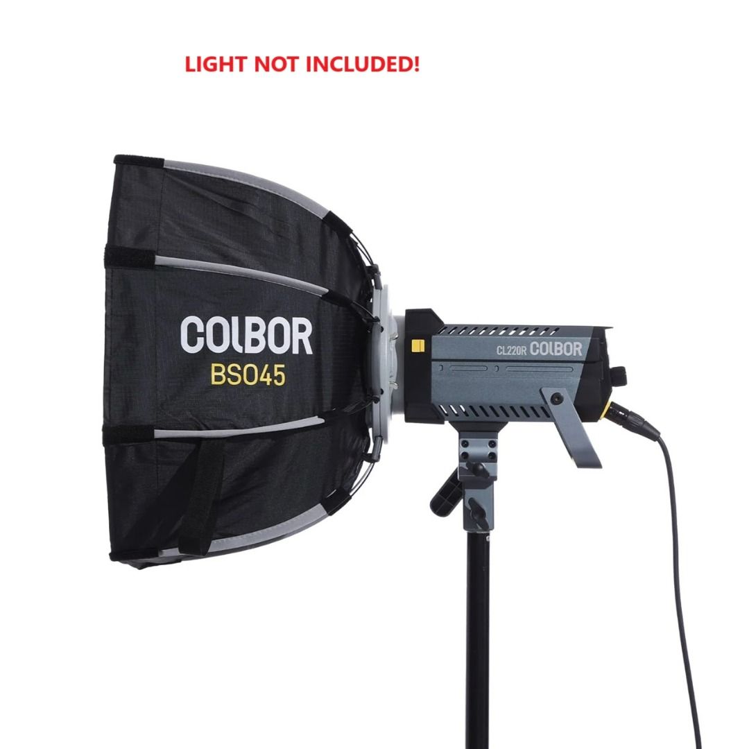 Synco COLBOR 45cm 60cm 90cm Octagonal Softbox Diffuser Studio Video Recording Photoshoot Accessories (Category: Flashes) located in Manila. Submitted by vmidirect (Listing ID 1389170595, Image 2). Description: 45cm 65cm 90cm Octa Softbox COLBOR BSO45 BS065 BS090 Featuring an eight-sided, octagonal design, the COLBOR BSO45 45cm octa softbox helps create a natural, soft, and diffused light, making it a widely-used type in photography and videograph