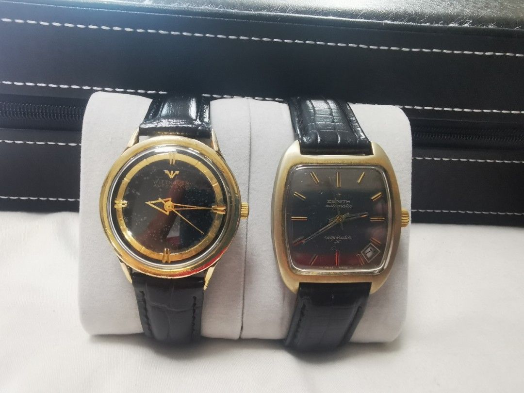 Vintage Zenith / Wittnauer Automatic (Category: Luxury Watches) located in Makati City. Submitted by greatbuysmnl (Listing ID 1389115469, Image 1). Description: Zenith Respirator X Automatic Gray Dial In excellent working condition Rare Wittanauer Automatic Triangle Hands Two-Tone Dial In excellent working condition.