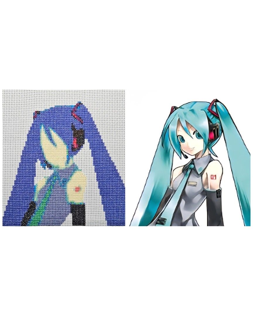 Vocaloid - Hatsune Miku (Category: Art & Prints) located in Makati City. Submitted by niceli67 (Listing ID 1389286113, Image 3). Description: Never forget the Hatsune Miku fan in your life and keep singing her still small melody with this one-of-a-kind 6"x6" embroidered iteration of her! 💙🎧🎵 Includes a minimalist frame upon purchase. Looking for a personalized gift or keepsake like this? Message me about it!.
