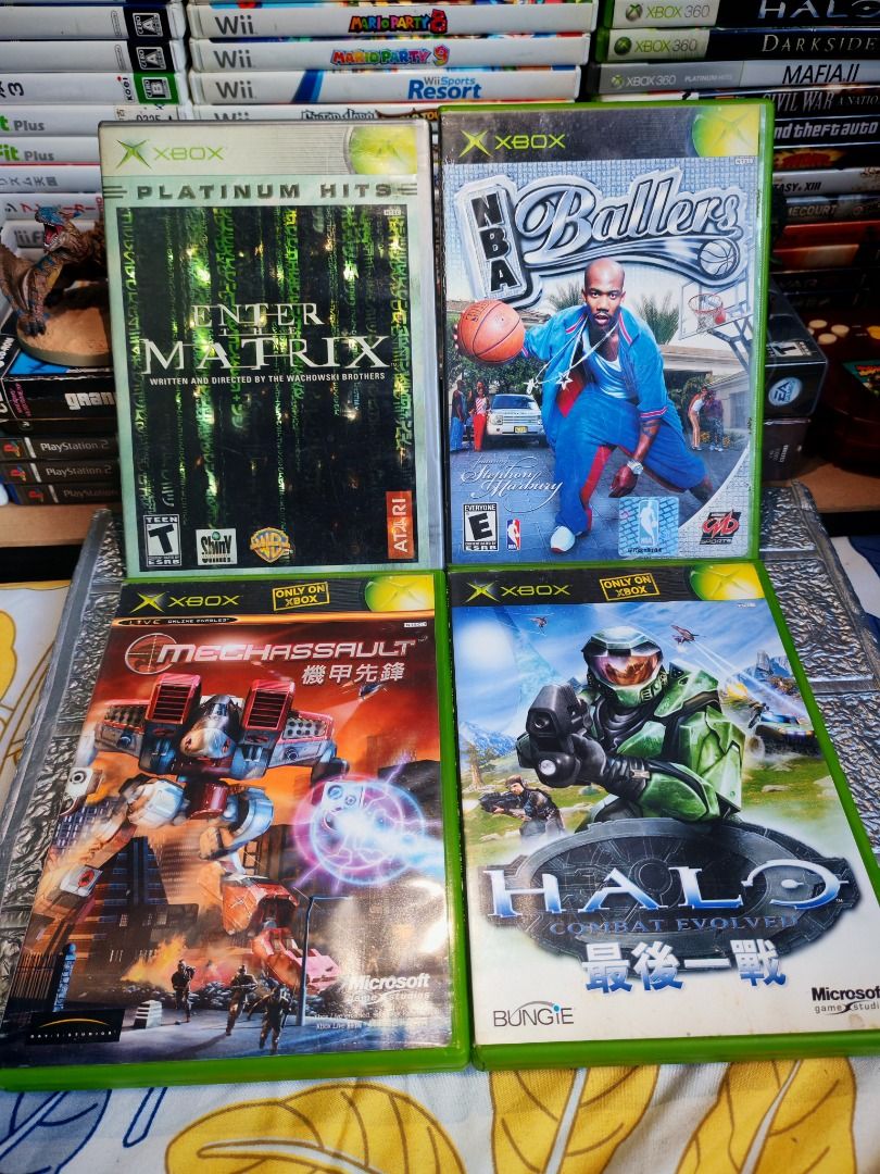 XBOX ORIGINAL GAMES (Category: Xbox) located in Santa Rosa. Submitted by tristanmunoz (Listing ID 1389143670, Image 1). Description: FOR SALE!!! PRICE LIST: THE MATRIX (NTSC) - 600 NBA BALLERS (NTSC) - 600 MECHASSAULT (NTSC-J) - 550 HALO COMBAT EVOLVED (NTSC-J) - 600 Can do video calls Warranty: 24 hours testing warranty, will do change/return if item are proven damaged (will be void if defect is caused by accident, misuse, negligence, including 