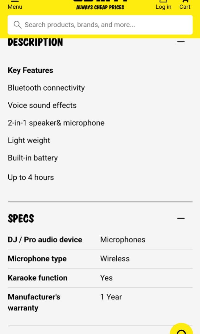 XCD Bluetooth Microphone with Speaker (includes 2 mics) (Category: Microphones) located in Las Pinas. Submitted by clearancefanatic (Listing ID 1389196816, Image 1). Description: Description Key Features Bluetooth connectivity Voice sound effects 2-in-1 speaker& microphone Light weight Built-in battery Up to 4 hours.
