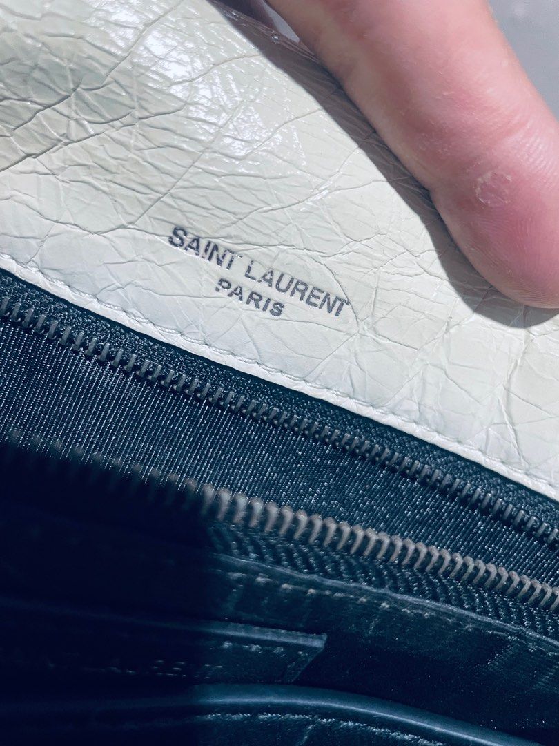 Ysl nikki (Category: Luxury Bags & Wallets) located in Mambajao. Submitted by ckali (Listing ID 1389114887, Image 2). Description: Japan source No major issue off white or dirty white yun kulay normal sign of wear.