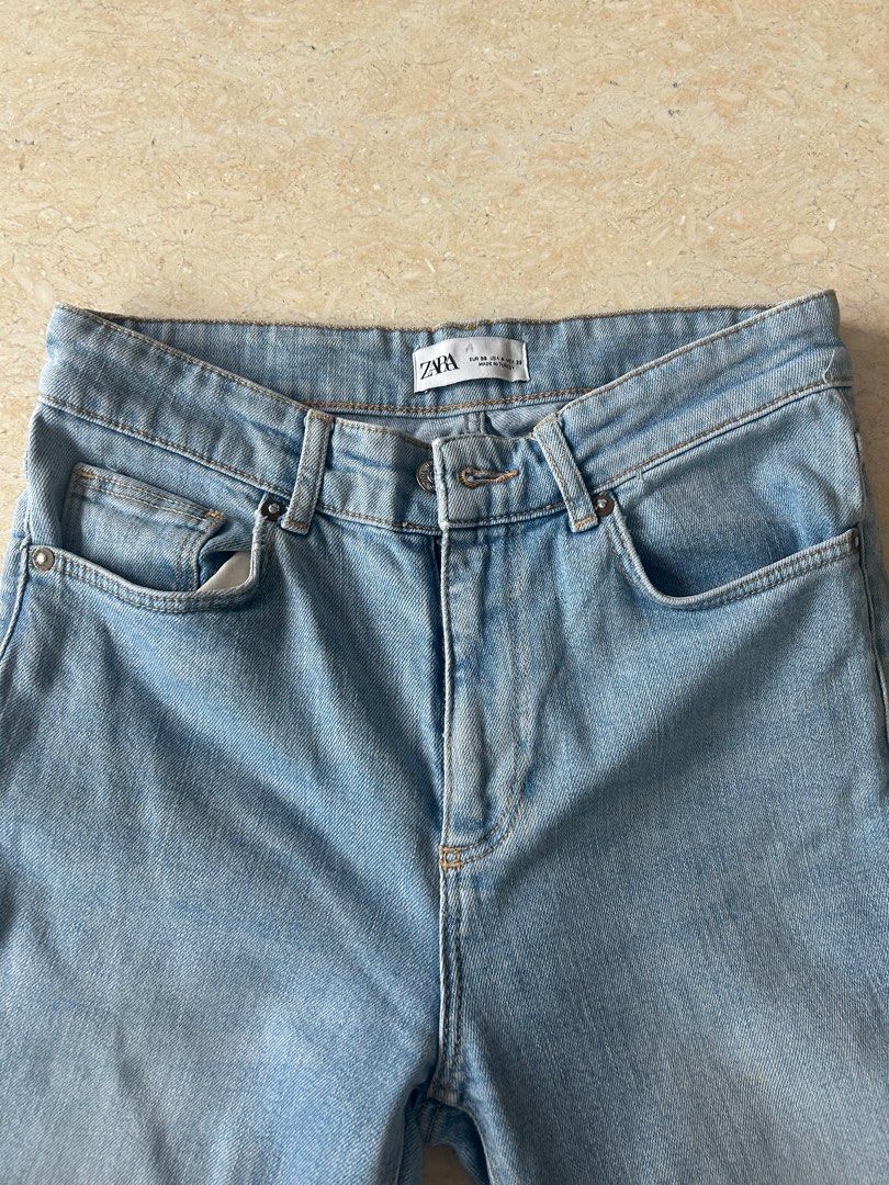 Zara denim pants (Category: Jeans) located in Manila. Submitted by chiccorner (Listing ID 1389112248, Image 2). Description: Authentic ZARA Jeans Size us 4 Dimension .