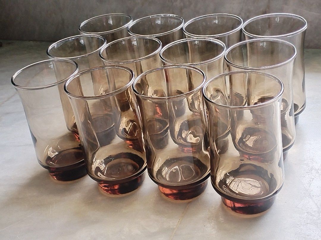12pc tinted glassware (Category: Water Bottles & Tumblers) located in Manila. Submitted by ourhome5 (Listing ID 1389382818, Image 1). Description: 12 pcs tinted glassware, good as new. No scratches..