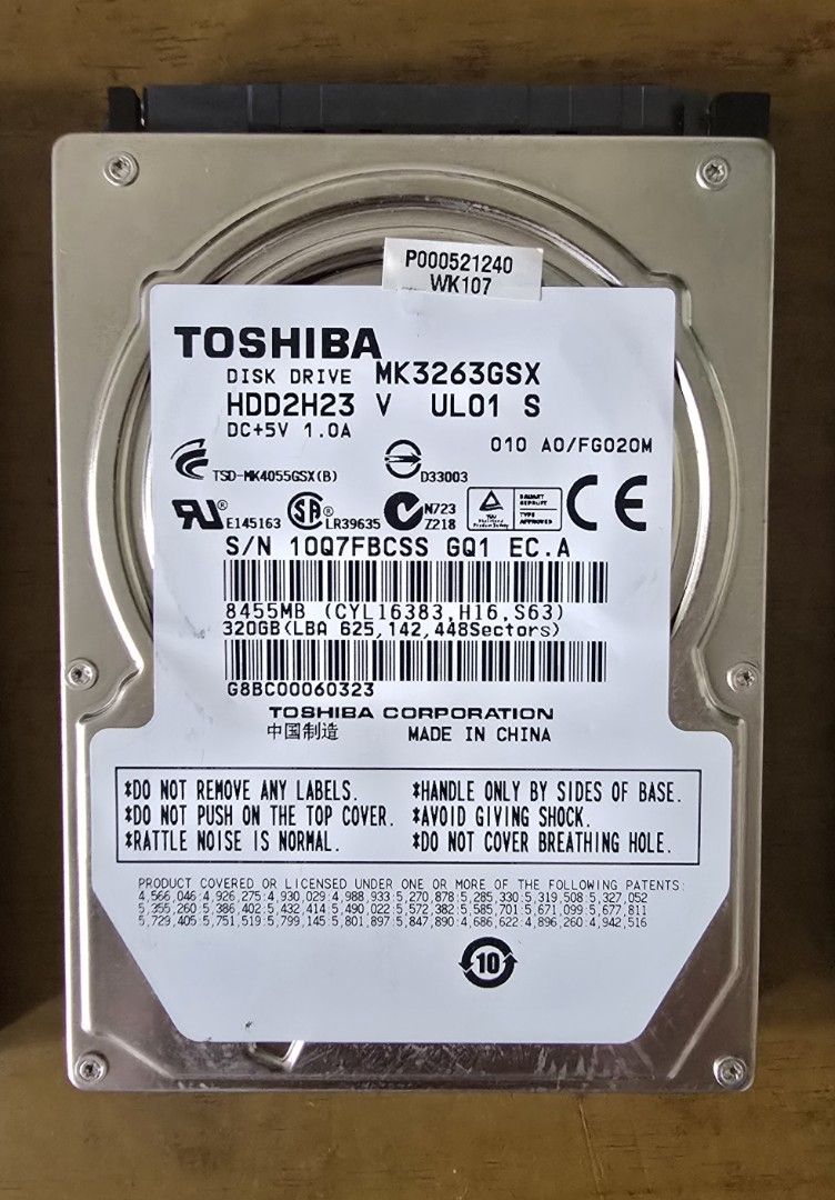 2.5-inch SATA Hard Disks (Category: Hard Disks & Thumbdrives) located in Quezon City. Submitted by zenstar_6fc3ef (Listing ID 1389351985, Image 3). Description: *** NO WARRANTY *** *** NO RETURN/NO REFUND *** *** SOLD AS SET *** *** NEWLY REFORMATTED *** Set includes: - Samsung 80GB - Hitachi 120GB and 250GB - Toshiba 320GB Payment via Gcash only Delivery via courier to be booked and shouldered by the buyer. Metro Manila area only. No swapping, p