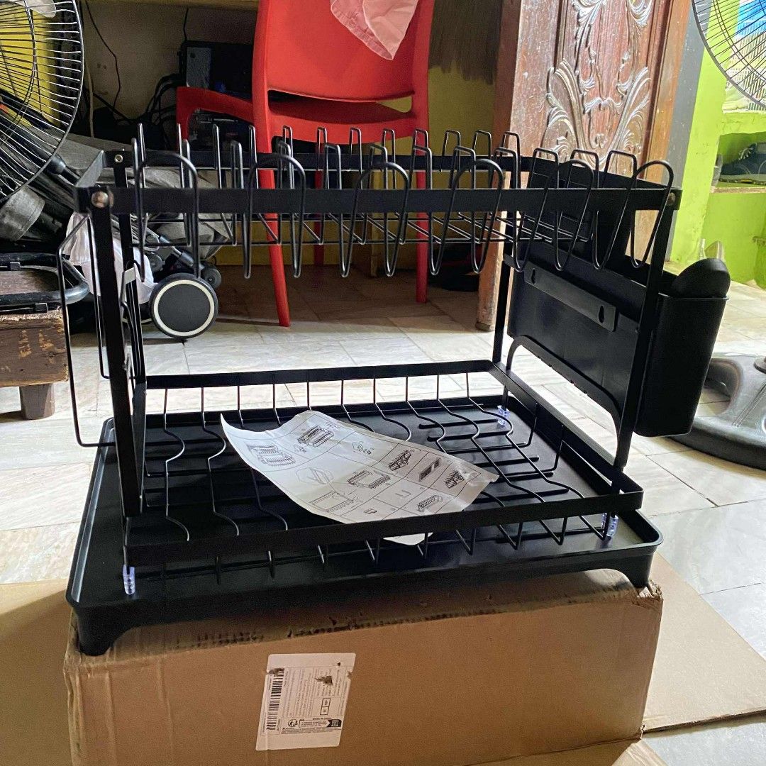 2-Layer Stainless Steel Dish Rack with Drainage Plate (Category: Other Kitchenware & Tableware) located in Manila. Submitted by bambi0888 (Listing ID 1389306856, Image 1). Description: BRAND NEW! price is negotiable for sure buyer rfs. Need bigger Dish Rack.