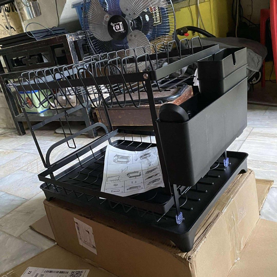 2-Layer Stainless Steel Dish Rack with Drainage Plate (Category: Other Kitchenware & Tableware) located in Manila. Submitted by bambi0888 (Listing ID 1389306856, Image 3). Description: BRAND NEW! price is negotiable for sure buyer rfs. Need bigger Dish Rack.