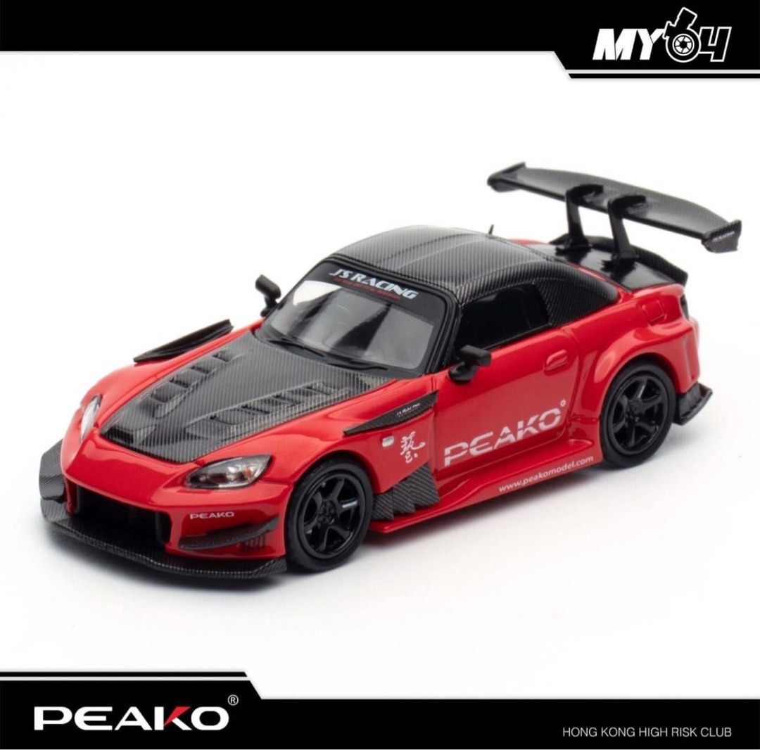 Inno64 PEAKO 1/64 Honda S2000 限定400 台 Peako - 1/64 INNO x Peako Honda J's S2000 special for Hong