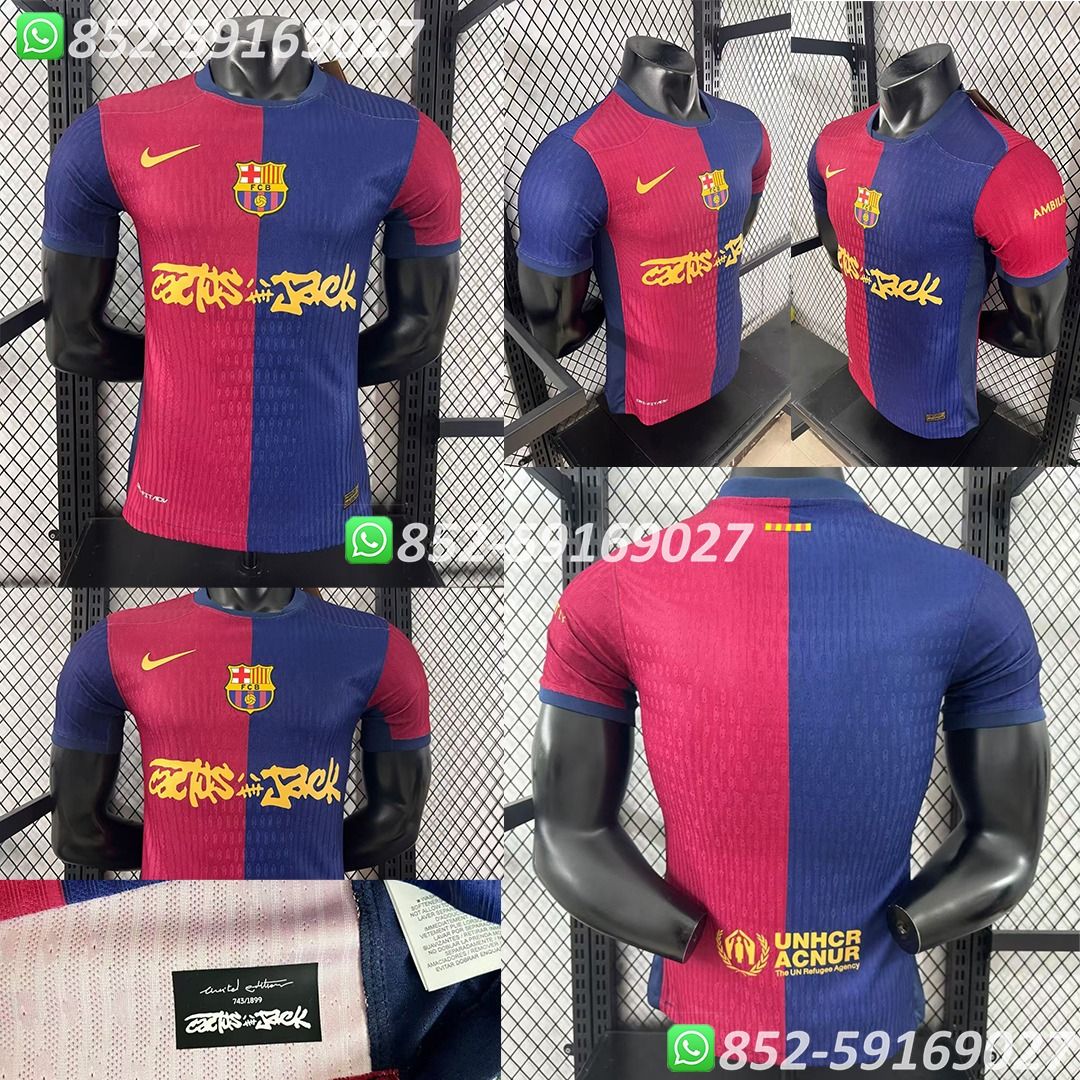 ⚡巴塞隆拿FCB FC Barcelona 24/25賽季主客場巴塞羅那特别版球迷版球員版球衣波衫足球服“💎紫鑽商家💎  所有衫款/球員/號碼全齊有鐘意嘅款直接帶圖詢價（