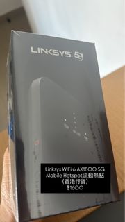 New Linksys WiFi 6 AX1800 5G Mobile Hotspot64231701080194110