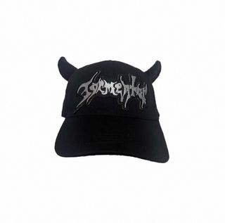 黑色惡魔角棒球帽 y2k64235806111363110