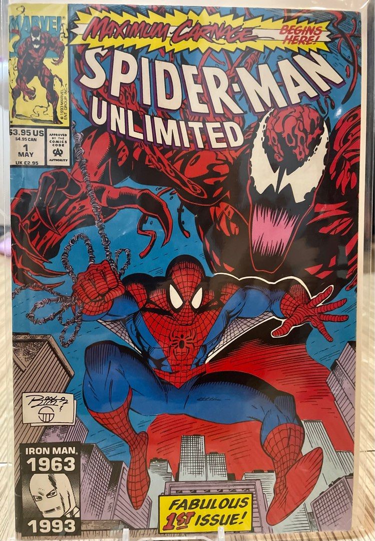 Batang 90’s Nostalgic Spiderman Comics (Category: Comics & Manga) located in Quezon City. Submitted by zazzsan (Listing ID 1389410335, Image 3). Description: 1982 #138 Marvel Tales Starring Spider-man - Sold 1993 #1 Maximum Carnage - 1.2k 1993 # 375 30th Anniversary Spidey Vs Venom - Sold 1991 #13 The Legend of the Black Night Sub-City Part 1 of 2 - Sold 1991 #14 The Legend of the Black Night Sub-City Part 2 of 2 - Sold 1994 Web of Spider-man - 6