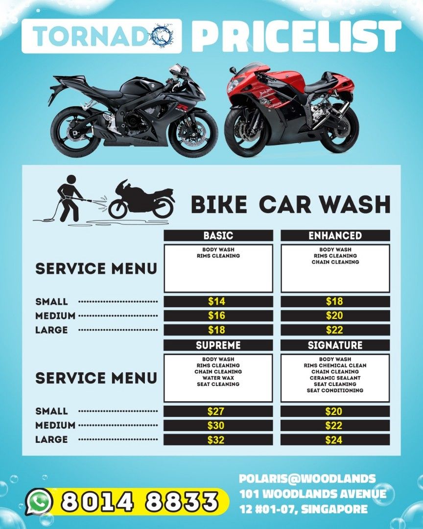 Car Wash Bike Wash Van Wash Car Detailing (Polaris@Woodlands