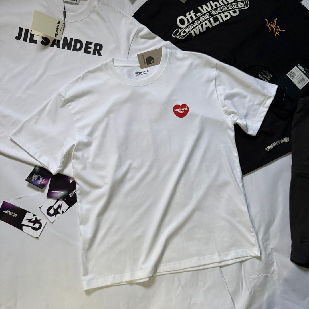 Carhartt WIP S/S Double Heart Tee (Category: Tshirts & Polo Shirts ) located in Manila. Submitted by godspeedmnl (Listing ID 1389448121, Image 2). Description: Carhartt WIP S/S Double Heart Tee 1,989PHP / Sizes: S, M, L, XL Colorway: White, Black Package Included: • Carhartt WIP S/S Double Heart Tee x 1 • Paper Bag •Free waterproof stickers! -These free waterproof stickers can be used on phones, laptops, and other devices. •Godspeed Mnl logo stic