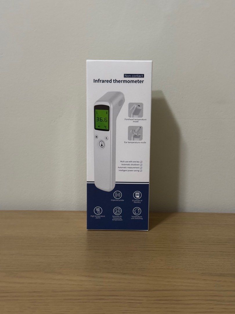 Ear Thermometers (Category: Thermometers) located in Manila. Submitted by gayle.v (Listing ID 1389362202, Image 1). Description: Brand new and Complete set - Ear and Forehead measurement - Non-contact Inclusions: - Ear thermometer - 2pcs Triple A Batteries - User manual.