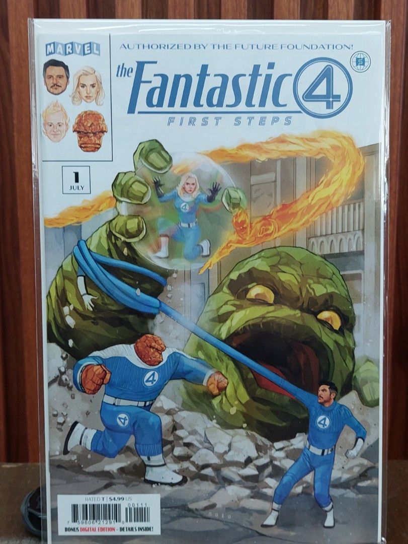 Fantastic Four First Steps #1 (Category: Comics & Manga) located in Pasig City. Submitted by toydaddyph (Listing ID 1389307078, Image 3). Description: Item is a brand new, unread, never opened Fantastic Four: First Steps Issue No. 1, published by Marvel Comics in July 2025. Item is an authorized 28-page prequel comic book to the MCU movie. It recounts the events before the movie and looks back at the history of the Fantastic Four. Cover Artist: P
