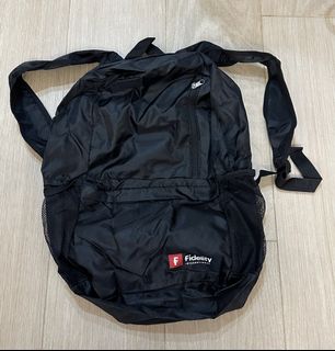 日本SPRAYGROUND 橙色牛津布尖牙圖案大容量背囊, 男裝, 袋, 背包