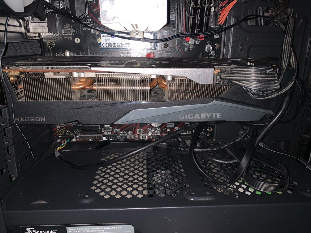 GIGABYTE AMD RX 6800 GPU (Category: Computer Parts) located in Quezon City. Submitted by aethernether99 (Listing ID 1389477438, Image 2). Description: STEAL PRICE!! For Sale Great for gaming, streaming, and content creating Perfect for 1080p / 1440p gaming Can send benchmarks Location: Can be discussed upon agreement RFS: EMERGENCY FUNDS.