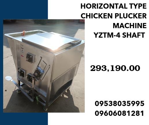Horizontal type Chicken Plucker Machine YZTM-4 shaft, Commercial ...