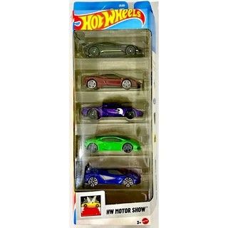 Pack Hot Wheels Motor Show 5 Voitures Ferrari SF90 Stradale, Huracan, Etc. - Édition Limitée 2025