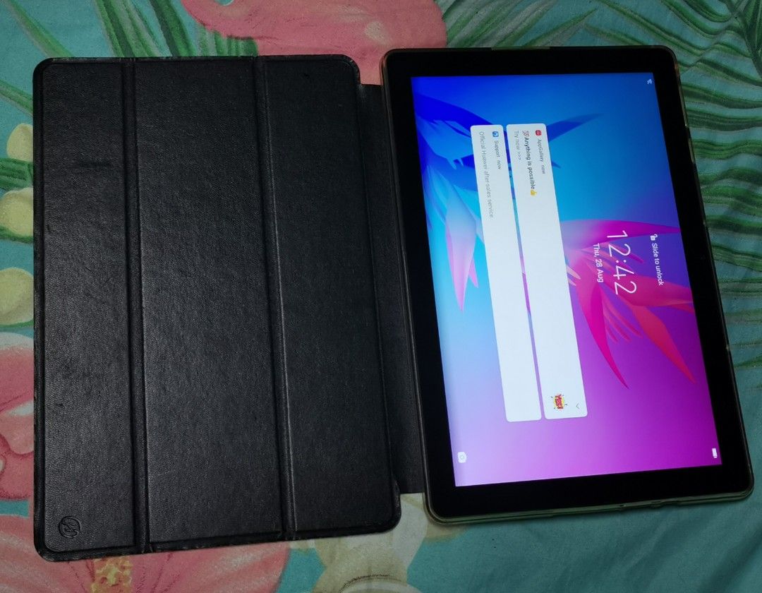 Huawei matepad t10 wifi (Category: Android) located in Manila. Submitted by ultimogizmos (Listing ID 1389429039, Image 1). Description: Huawei matepad t10 wifi No issues good as new H u awei Ma t e Pa d T10 s pec s: 9. 7 -in c h 128 0 ×8 00 I PS Di spl a y, 1 5 6 PPI H U A WEI Ki ri n 710 A Mali G 51 GPU 2GB RAM 32 GB s to r a g e Up t o 5 12GB via M icroSD 5MP f/ 2 . 2 r e a r ca mera 2 M P f/ 2 .4 f ro nt c a m e r a WiFi 8 02.1 1 AC G P S, A-G