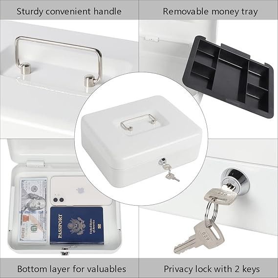 iSAFE™ CB-LRG Metal Cash Box (Category: Storage Boxes & Baskets) located in Quezon City. Submitted by costuless_qc_branch (Listing ID 1389399200, Image 2). Description: Item Code: CB-LRG SALE PRICE: ₱499.00 Note: Price may change without prior notice. iSAFE Metal Cash Box Large Size with Key Lock and handle ♡ Mini Storage Box ♡ 2 Keys for Security ♡ Money Box Has Sturdy Convenient Handle ♡ You can carry the box everywhere and hidden It easily. ♡ 