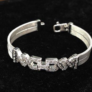 JD 共0.53ct鑽石手鏈18K白/750,長14cm,適合細手人仕,面8mm (12.7g) 💰HKD $11,00064229675995778110