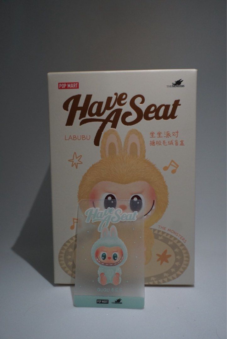 Labubu Have A Seat Ququ (Category: Designer & Blind Box Toys) located in Makati City. Submitted by larayne (Listing ID 1384665815, Image 1). Description: Selling for SRP at P900. Bought at popmart Item Details: * Seal unopened * No trades, strictly selling Order details: * MOP: Gcash or Unionbank * MOD: Lalamove, Angkas, MoveIt, J&T.