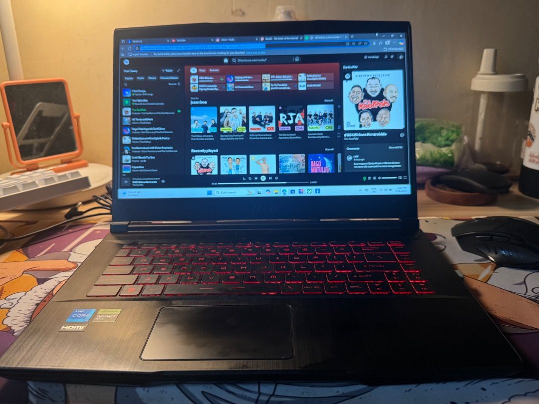 MSI GF63 Thin 11UC (Category: Laptops & Notebooks) located in Caloocan City. Submitted by jancarlosa35471 (Listing ID 1389484474, Image 3). Description: Msi GF63 Thin 11UC - Gaming Laptop Specs: - CPU: Intel Core i5-11260H (11th Gen, 6 cores, 12 threads) - GPU: NVIDIA RTX 3050 4GB (perfect for gaming, editing, or streaming) - RAM: 16GB DDR4 (3200 MHz - upgraded from stock 8GB) - SSD: 500GB (477GB usable - fast boot and file loading) - Display: 15